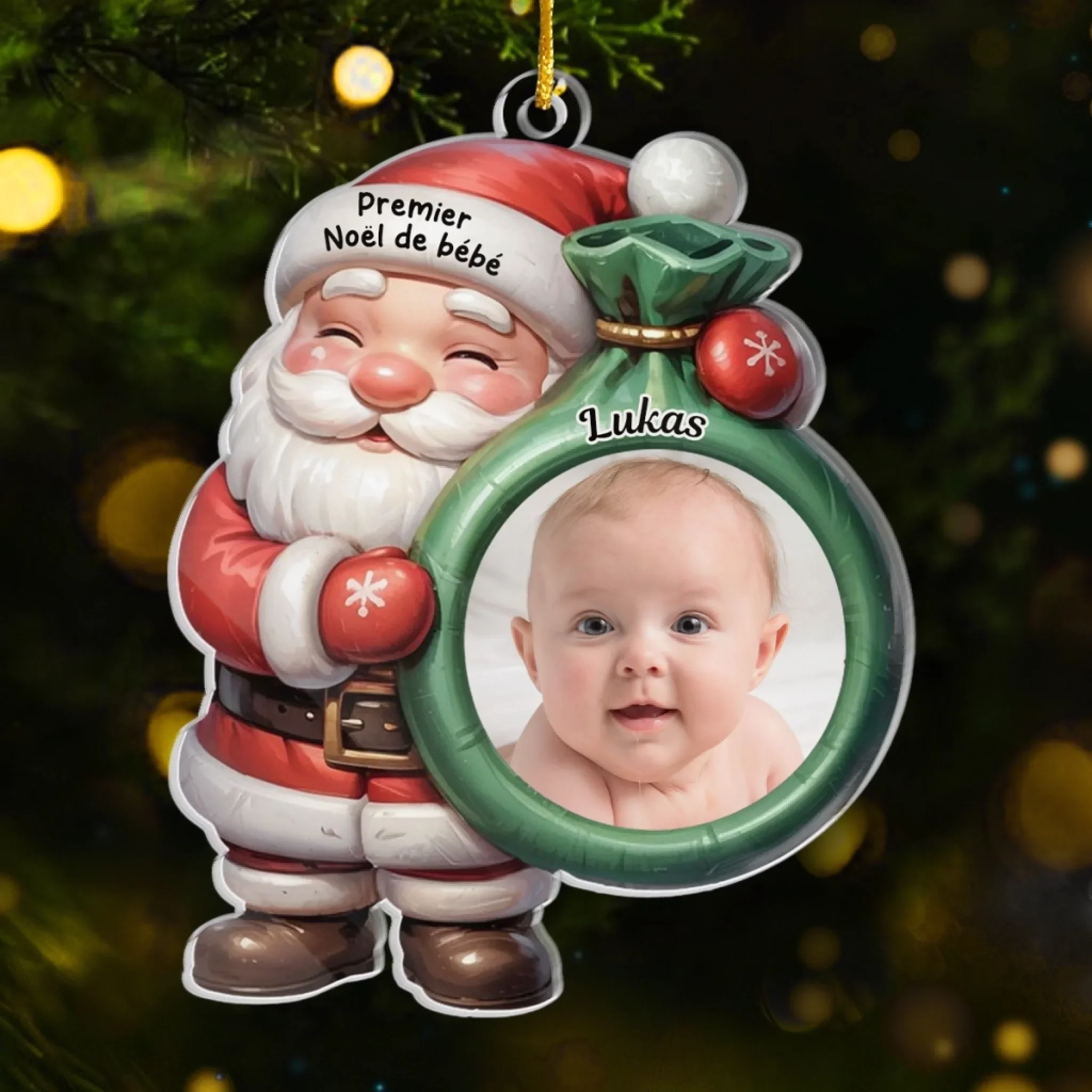 Ornement cadeau photo